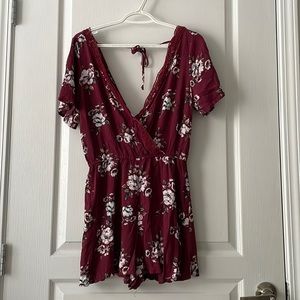 Red flower romper target
